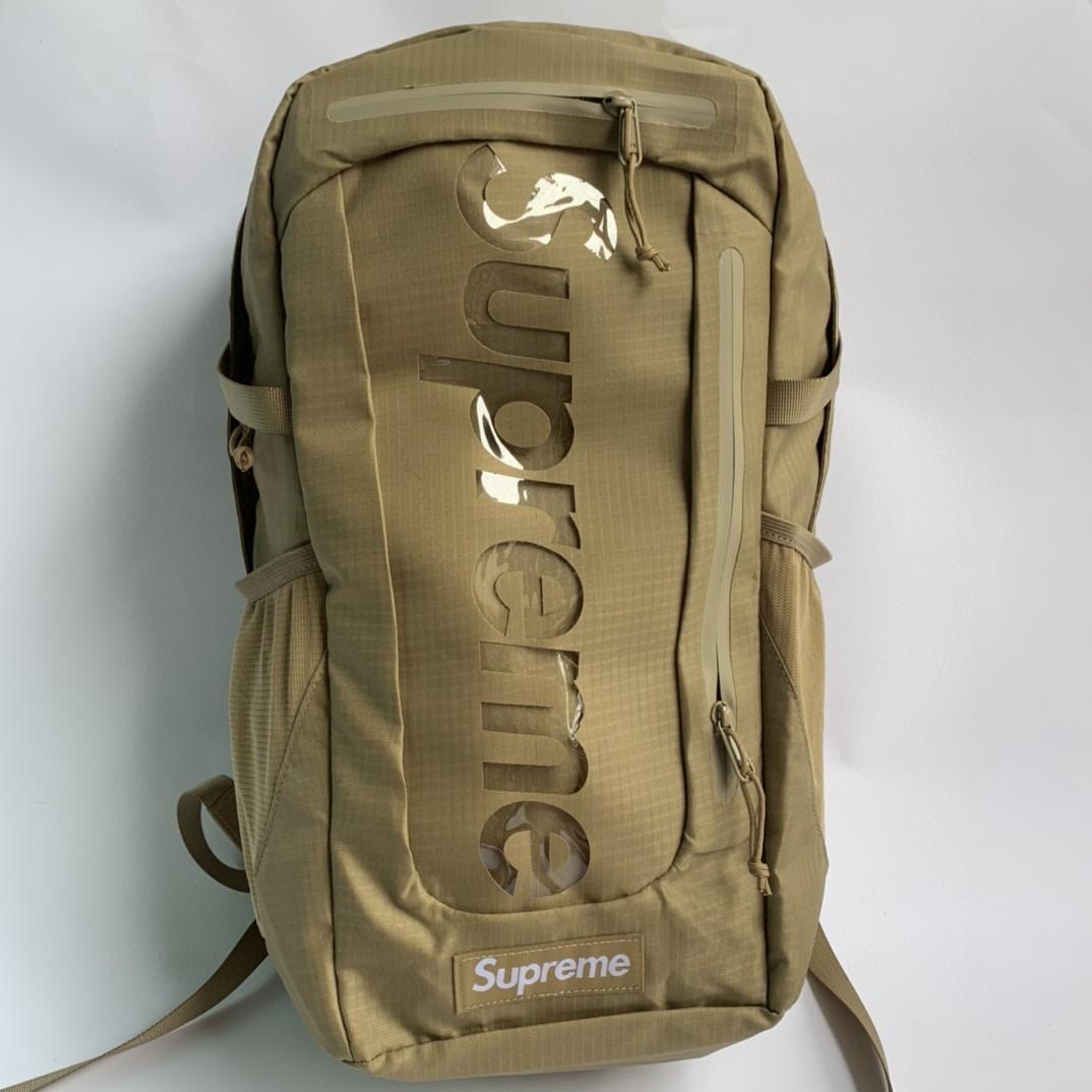 實拍Supreme 21SS Backpack 齊色現貨尺寸49✖️28✖️17cm, 男裝, 袋