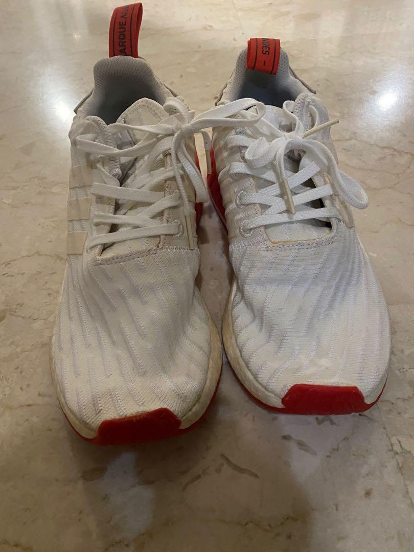 Adidas NMD red white US 8.0 Men s Fashion Footwear Sneakers on
