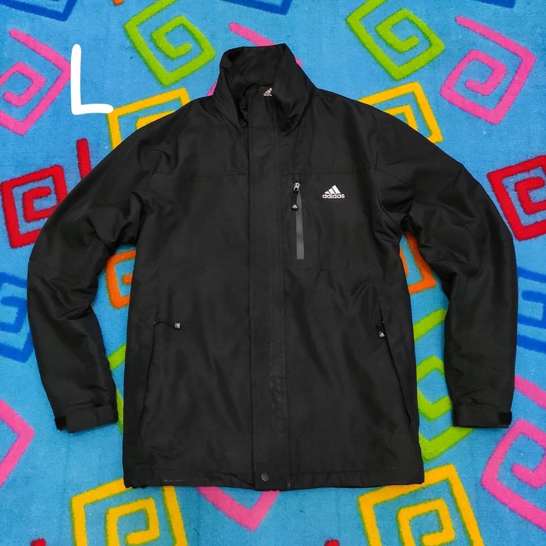 Adidas Outdoor Jacket, Fesyen Pria, Pakaian , Baju Luaran di Carousell