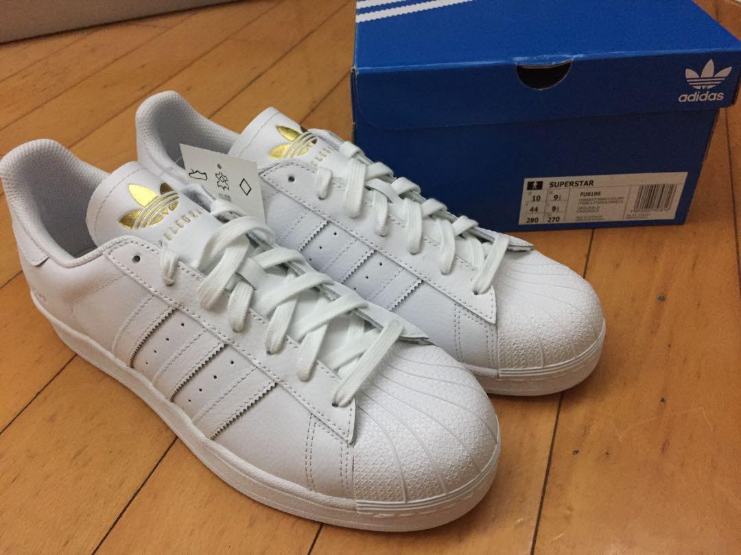 Adidas Superstar White Gold FU9196 Men shoe US10