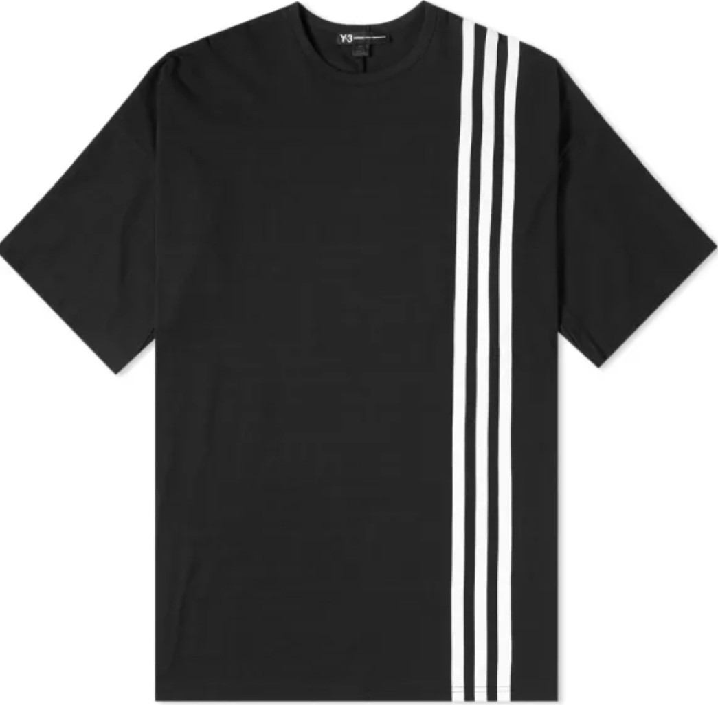 adidas stripe t shirt