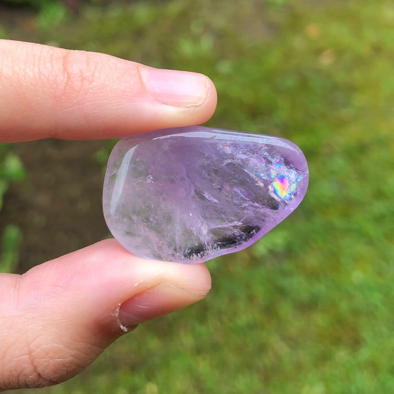 Purple hot sale healing crystal