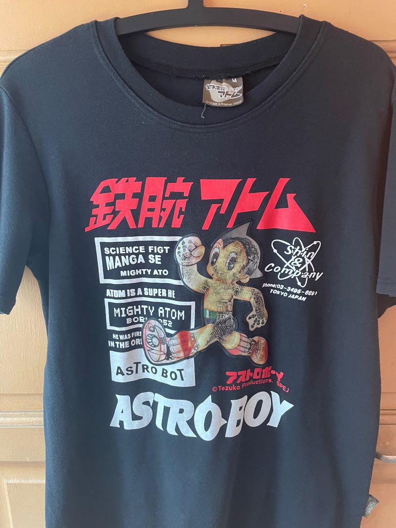 Original Astro Boy Holographic Graphic Shirt Tee, Men's Fashion