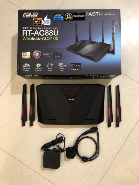 Asus RT-AC88U Wireless Router, Computers & Tech, Parts & Accessories ...