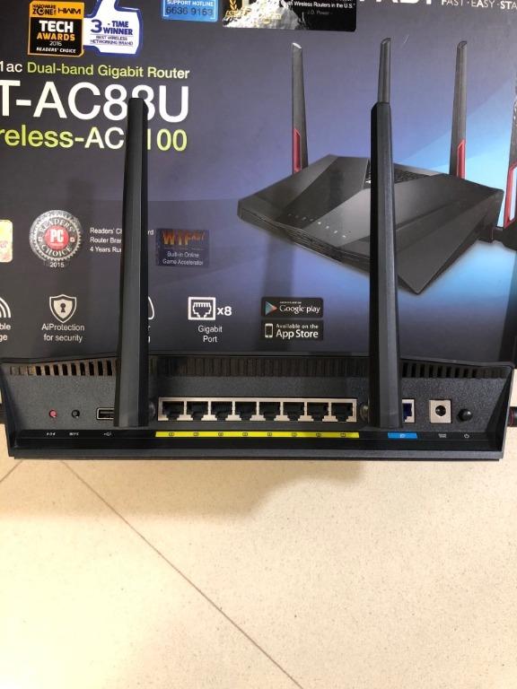 Asus RT-AC88U Wireless Router, Computers & Tech, Parts & Accessories ...