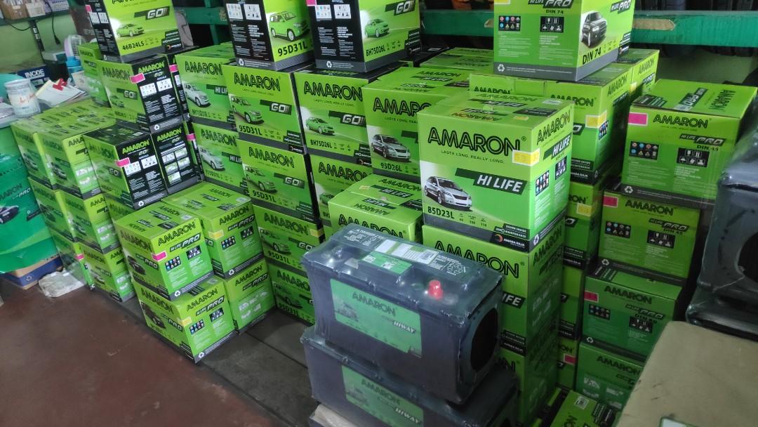 Automobile / Car Battery (AMARON) (Category: Industrial Equipment) located in Quezon City. Submitted by eggieman29 (Listing ID 1091331550, Image 3). Description: Authentic AMARON Battery 1. For cars, motorcycles and trucks of various makes and brands. 2. Brand new stocks always. 3. Old battery trade-in accepted. 4. With Amaron warranty coverage. For pick-up (Philand Subd, Tandang Sora, QC) / Delivery via Lalamove, Grab, etc. (for buyer's booking 