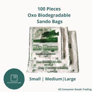 AZ Consumer Oxo Biodegradable Sando Bags | 100 Pieces | Small Medium Large