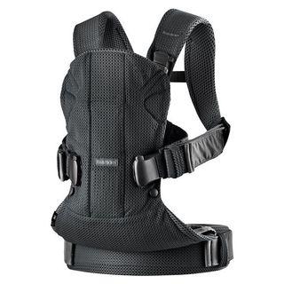 BABYBJORN baby carrier one旗艦版多功能抱嬰袋/揹巾-經典黑