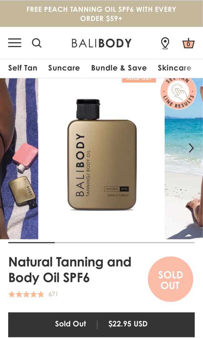 Bali Body Natural Tanning and Body Oil, Beauty  Personal Care, Bath   Body, Body Care on Carousell