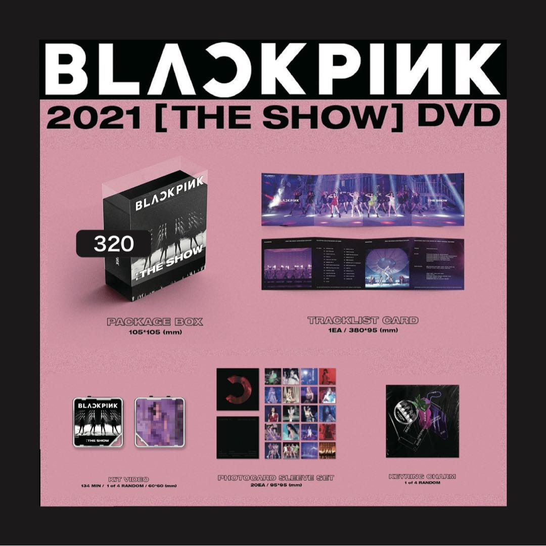 BLACKPINK 2021 The Show DVD Kit Video 小卡周邊代購, 興趣及遊戲 