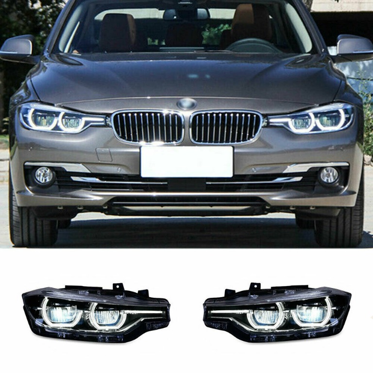 Original BMW F30 LCI Headlights LED Genuine LHD, Car Accessories, Electronics & Lights on Carousell