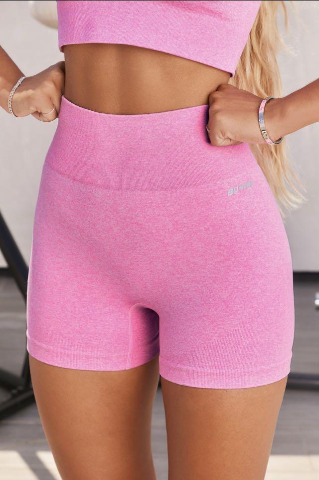 BNWT Boandtee Seamless Gym Shorts in Pink No Limits, Women's