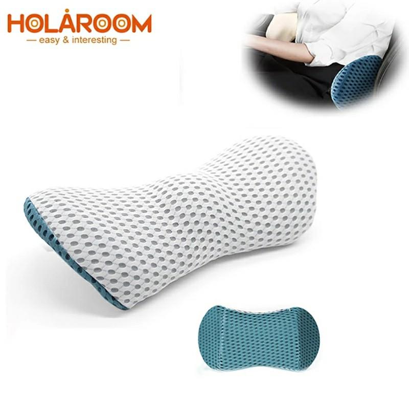 Breathable Physiotherapy Lumbar Pillow Waist For Car Seat Back Pain Support Cushion Bed Sofa Office Sleep Pillows Furniture Home Living Furniture Other Home Furniture on Carousell