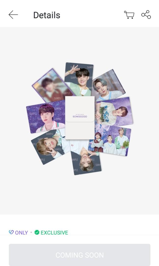 BTS SOWOOZOO MINI (J-hope BTS SOWOOZOO MINI PCs Paper
