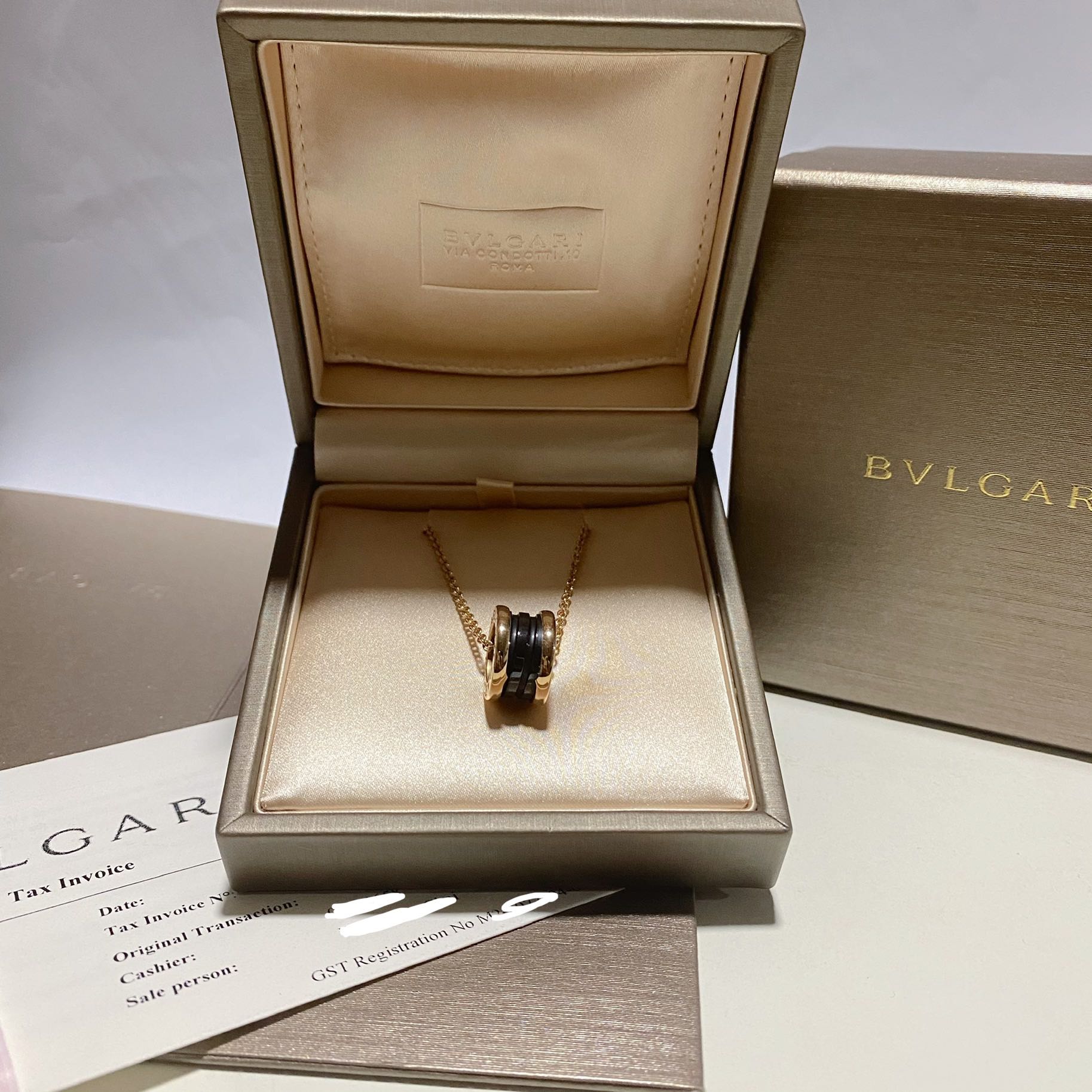 Bvlgari necklace clearance box