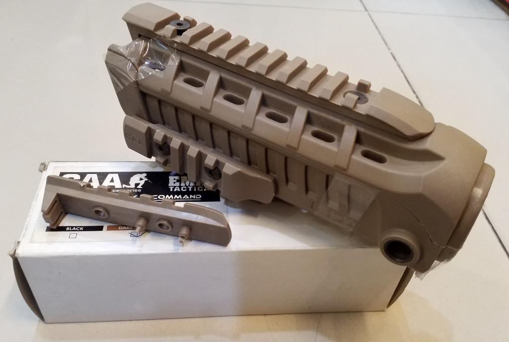 CAA HANDGUARD W/ RAILING 7INCH BLACK , Sports Equipment, Other Sports ...