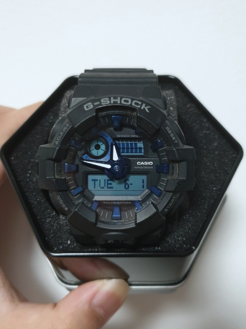 G shock watch blue and black online
