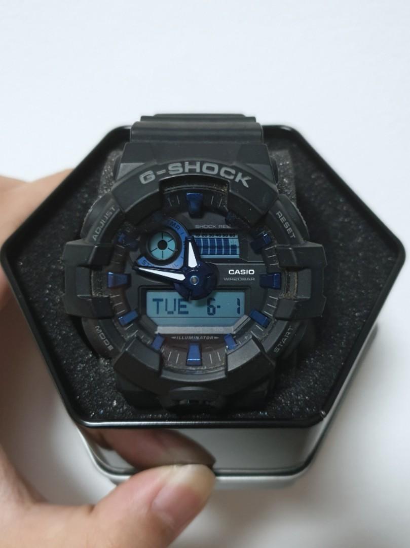 G shock cheap blue and black