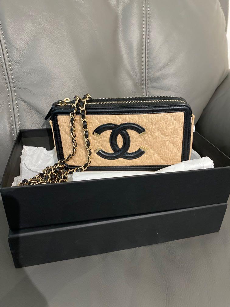 Chanel filigree clutch with chain Luxury Bags Wallets on Carousell