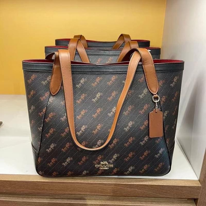 Coach horse and outlet carriage tote bag