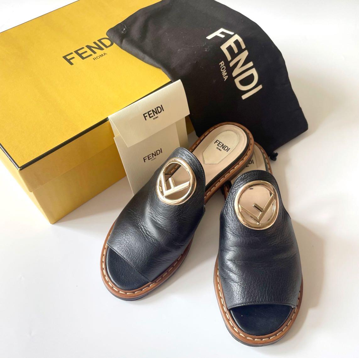 Fendi sabot sandals new arrivals