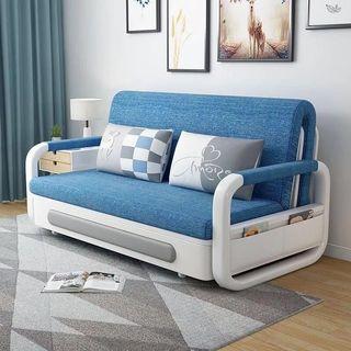 G-A44儲物梳化床 布藝梳化床 沙發床 sofa bed 折疊沙發床 推拉床 收納床 儲物床