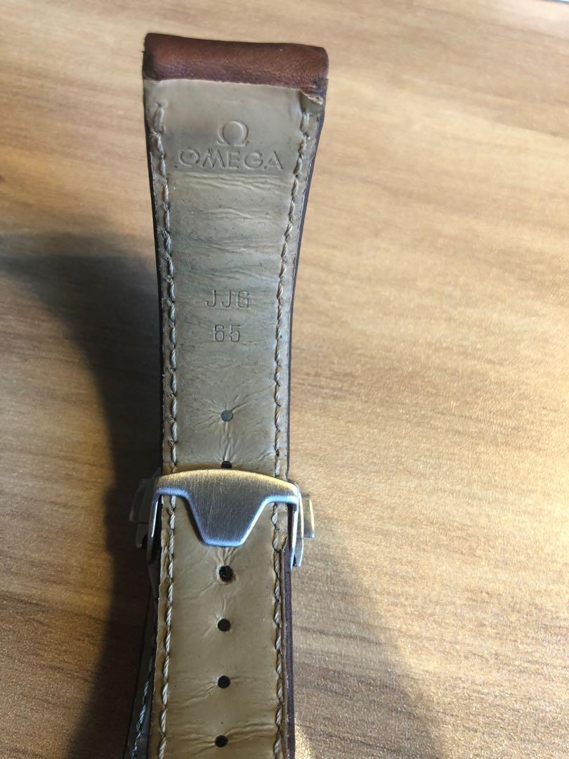Genuine omega brown calf strap 21mm suitable for 41.5mm aqua terra