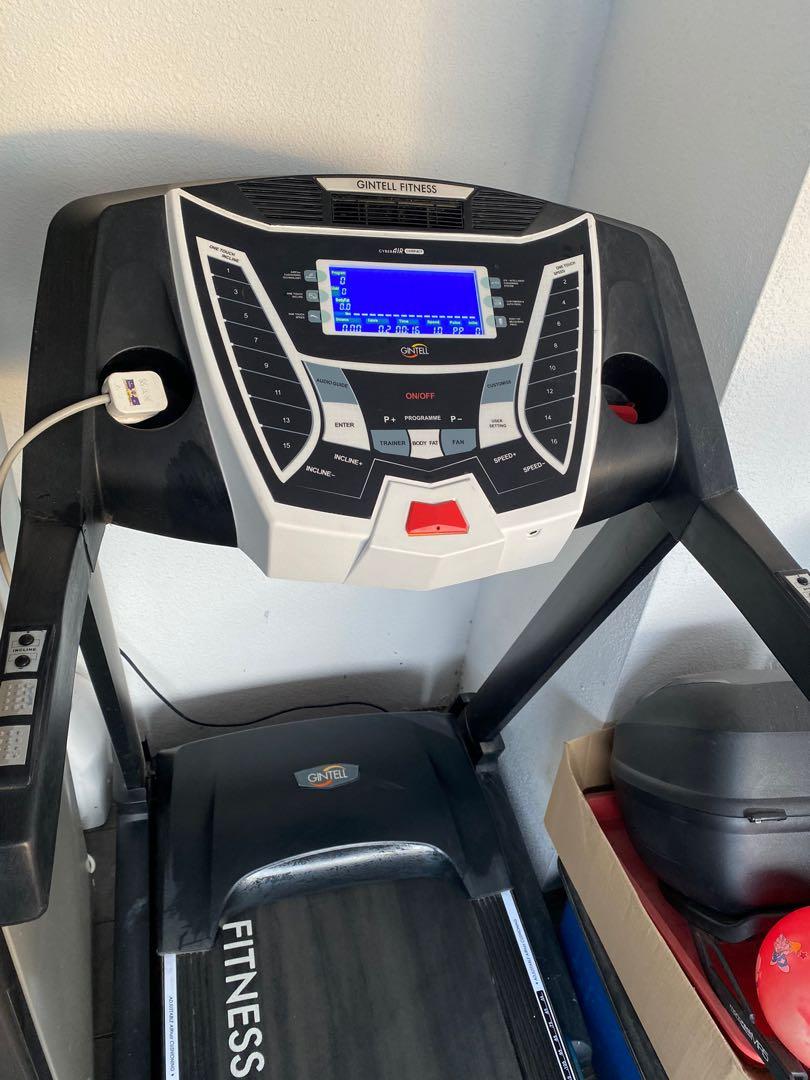 Gintell Treadmill Cyber Air Compact Sports Equipment Exercise Fitness Cardio Fitness Machines on Carousell