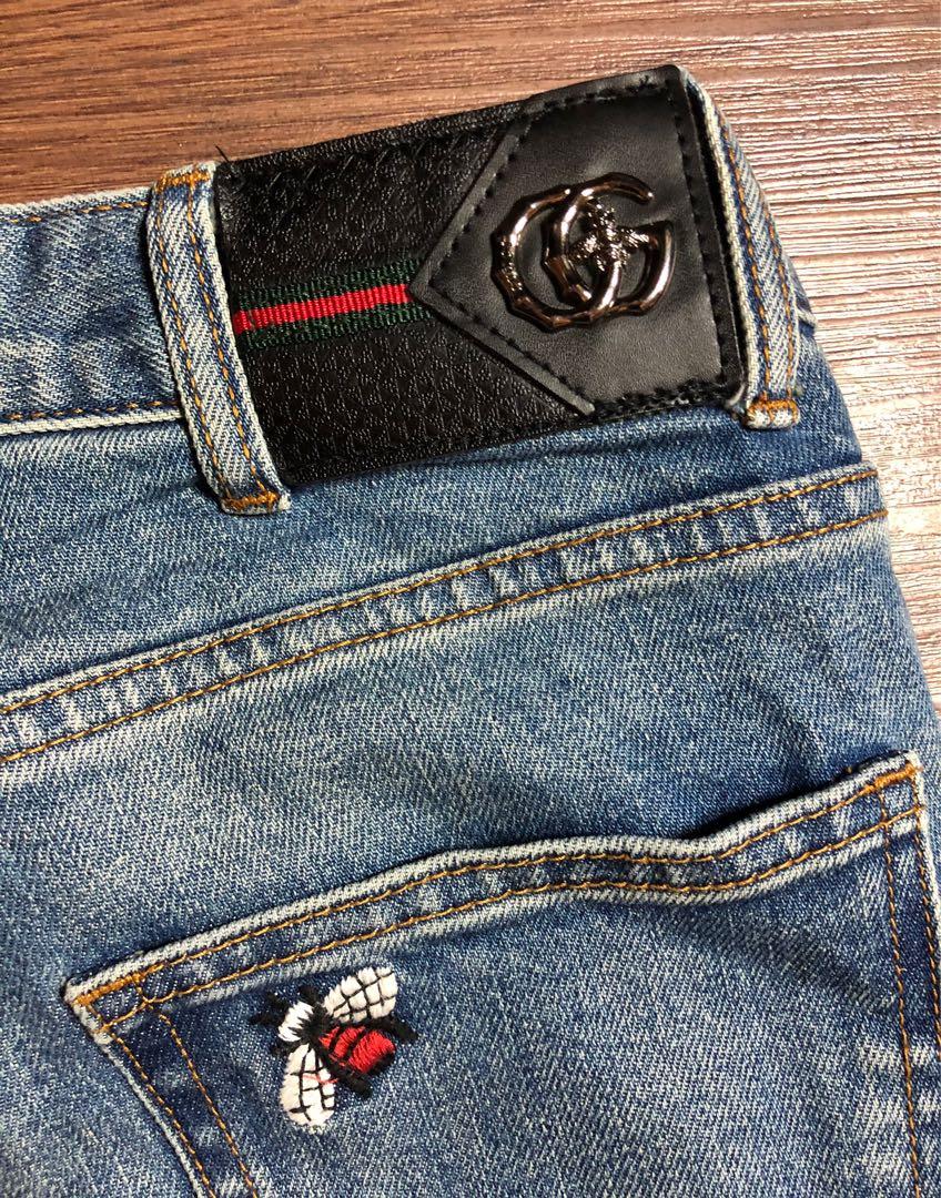 Gucci Embroidered pants Women s Fashion Bottoms Jeans on Carousell