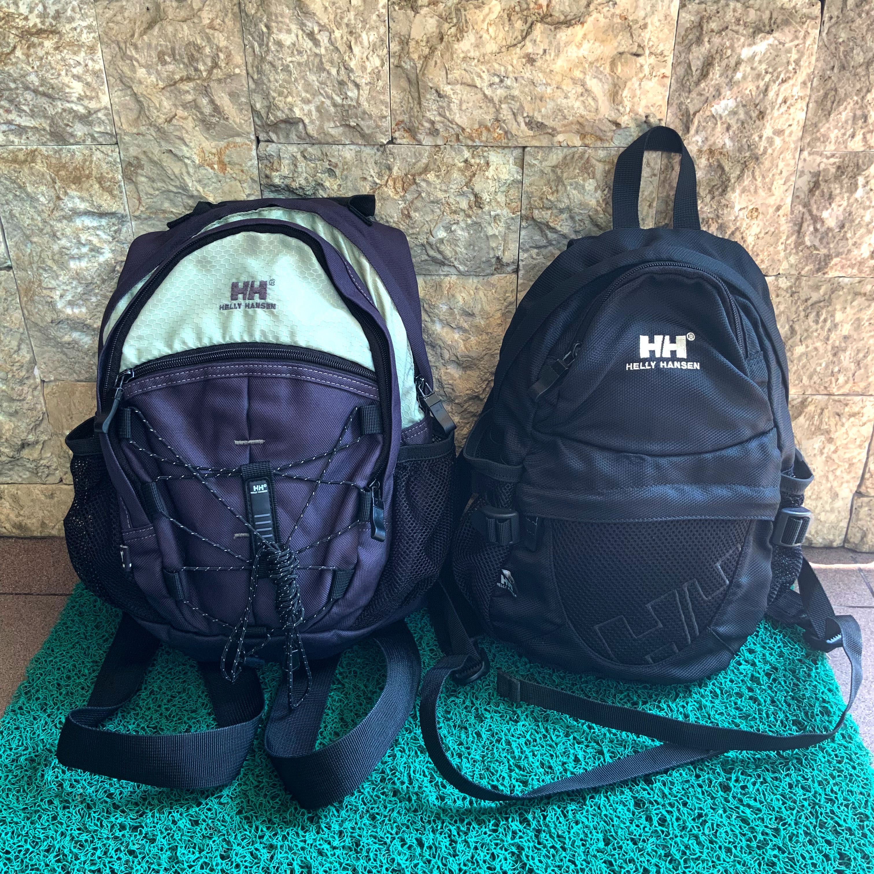 2 HELLY HANSEN MINI BACKPACKS Fesyen Pria Tas Dompet Ransel di Carousell