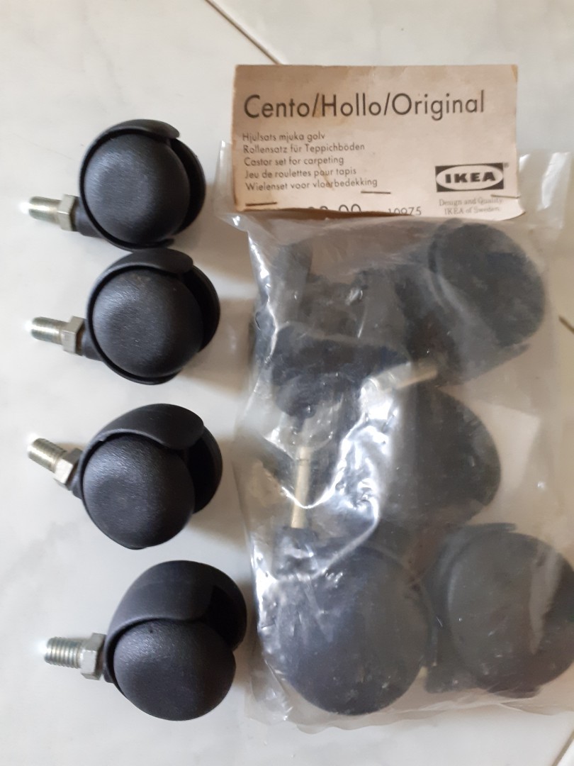 Ikea chair rollers, Furniture & Home Living, Furniture, Chairs on Carousell