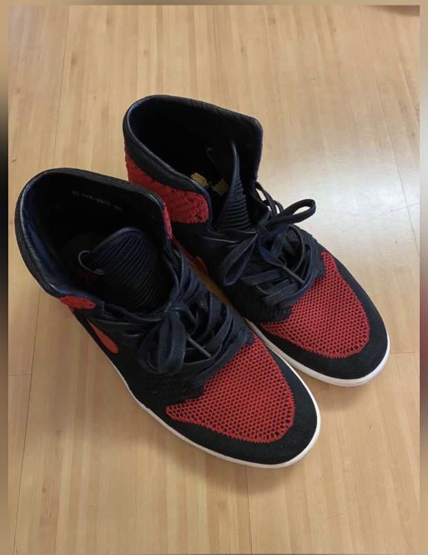 Red best sale jordan flyknit