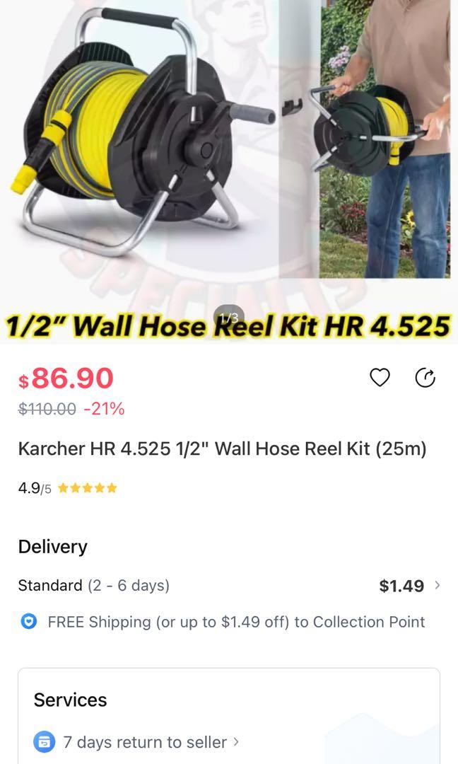 HR 4.525 1/2 Wall Hose Reel Kit