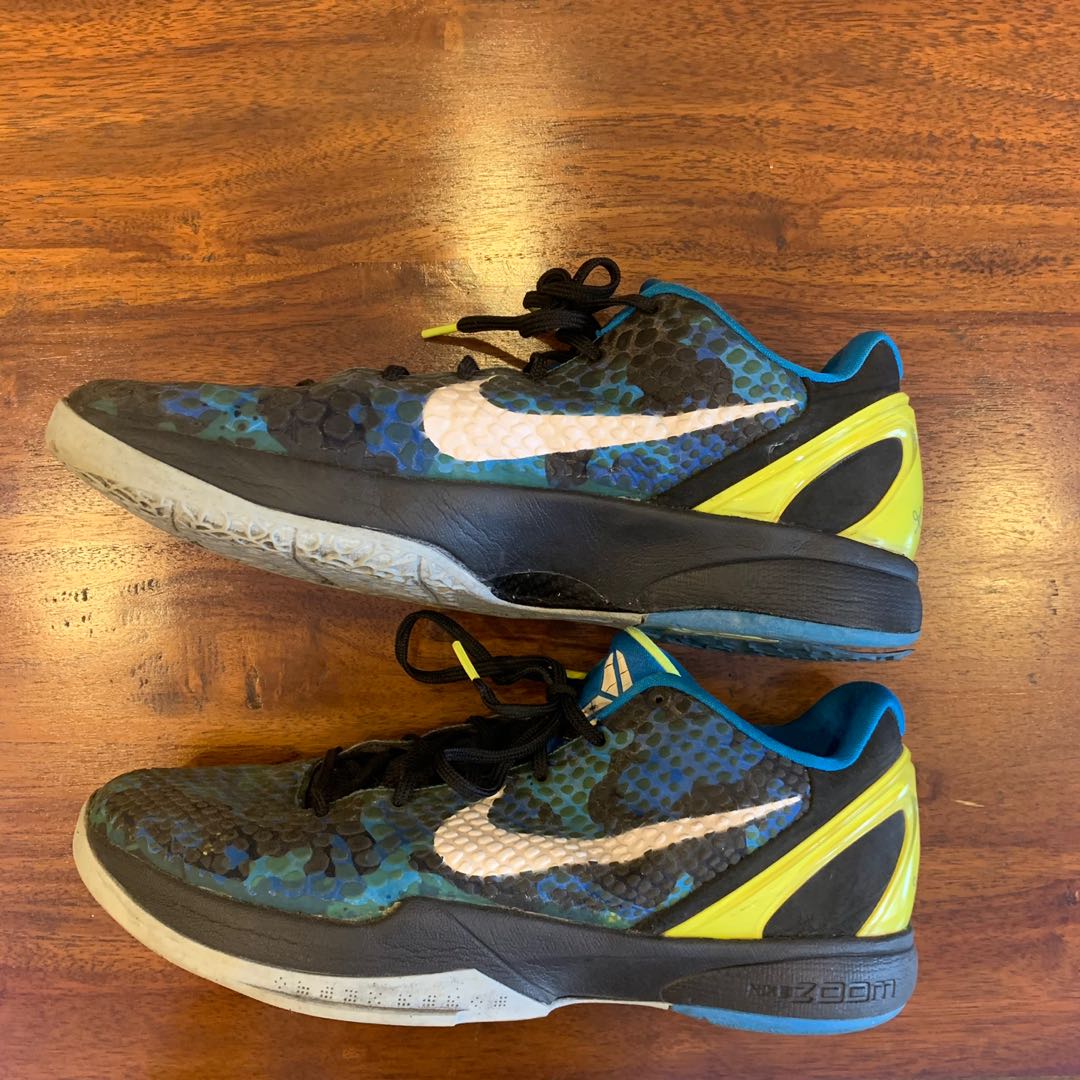 Kobe 6 Blue Camo Fesyen Pria Sepatu Sneakers di Carousell