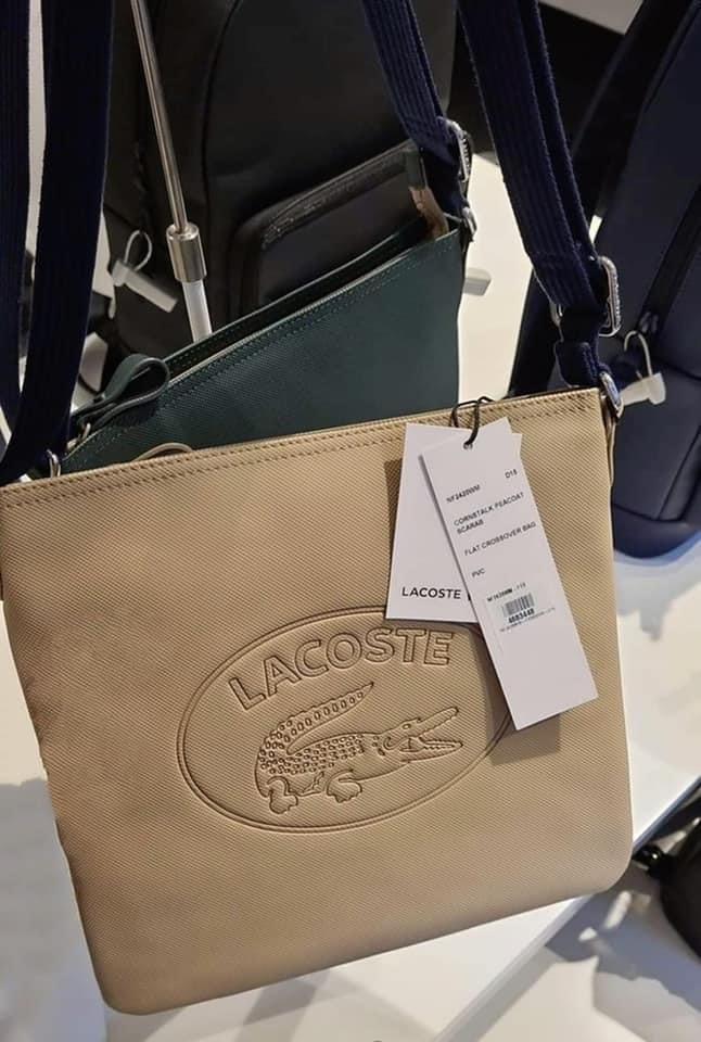Lacoste flat sale cross body bag