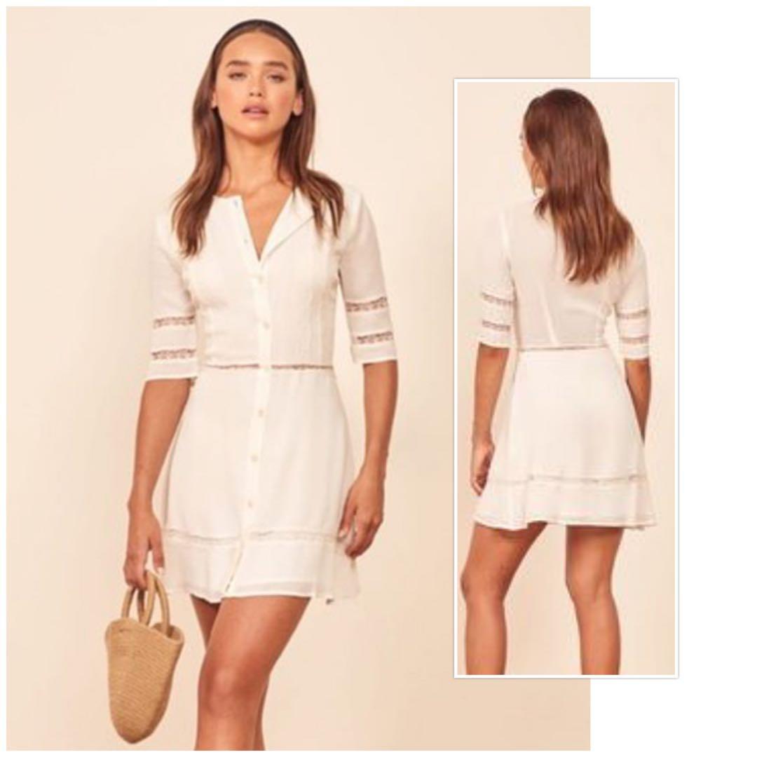 Reformation sonnet dress top