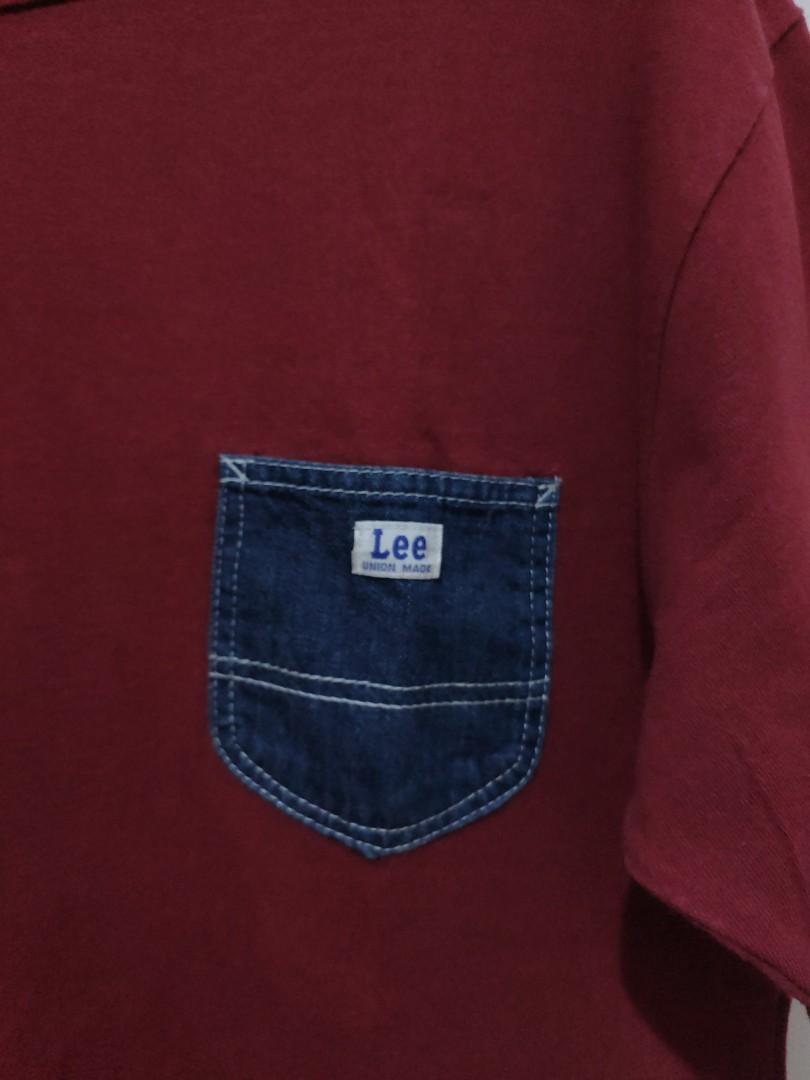 Lee Pocket Tee, Fesyen Pria, Pakaian 