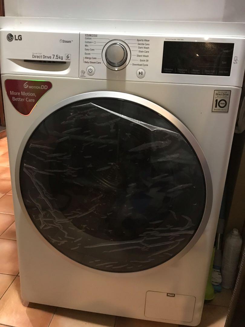 Lg washer store dryer door locked