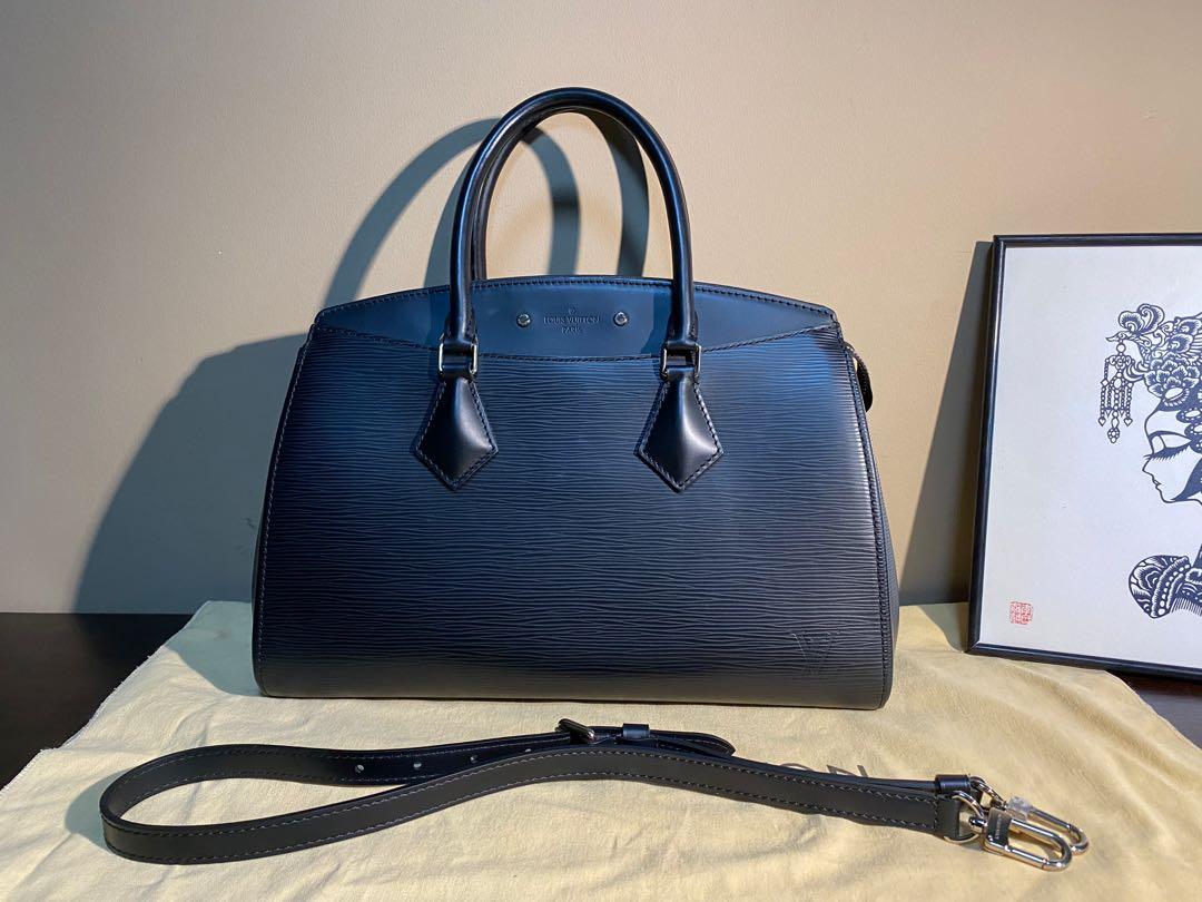 Black Louis Vuitton Epi Soufflot Bag