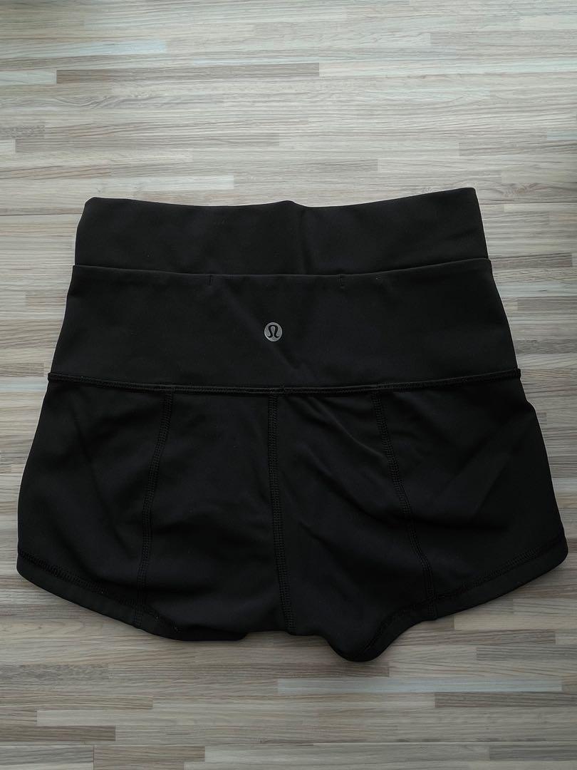 Lululemon black sale spandex shorts