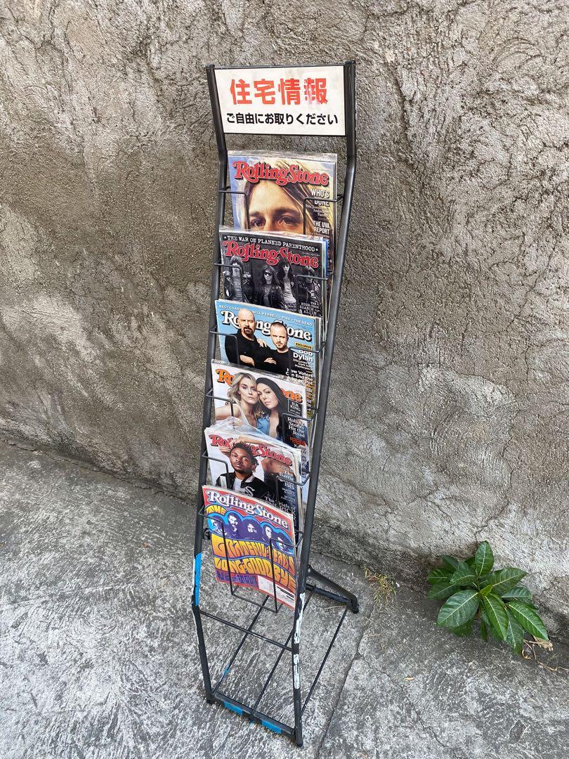 MAGAZINE RACK (ROLLING STONES NOT INCLUDED) STEEL FRAME, Furniture ...