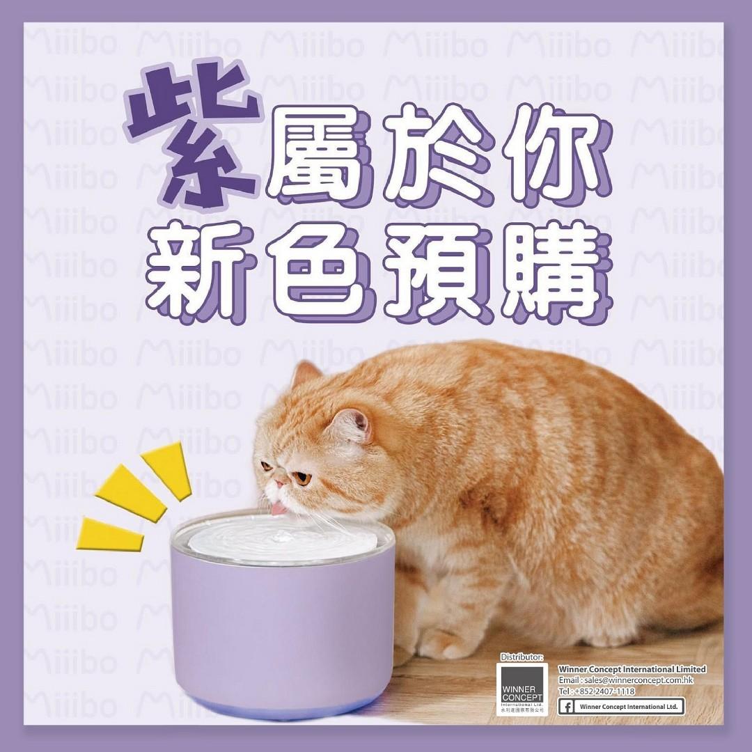 紫色版隆重登場 Miiibo 飲水機 寵物用品 寵物衣服 Carousell