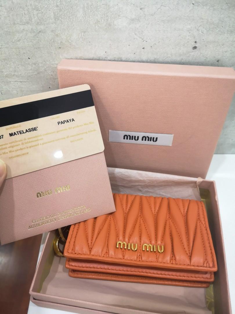Miu miu deals card holder sale