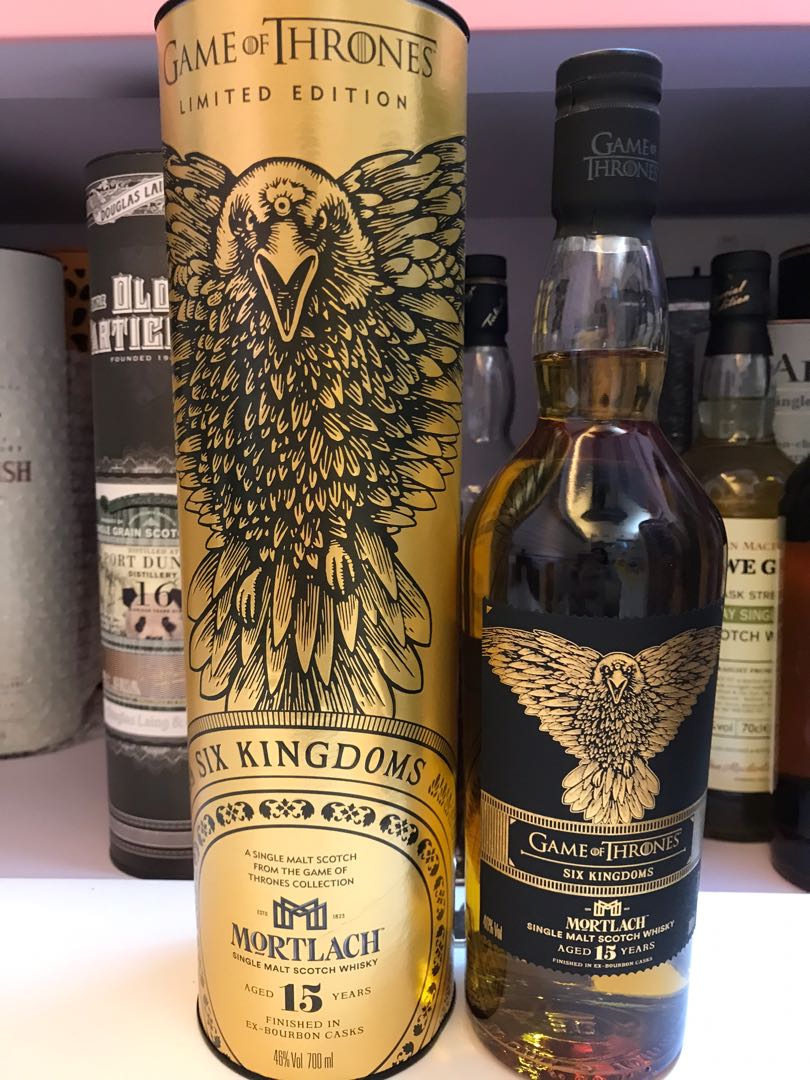 Mortlach 15 Years Game Of Thrones “Six Kingdoms”, 嘢食 & 嘢飲, 酒精飲料 Carousell