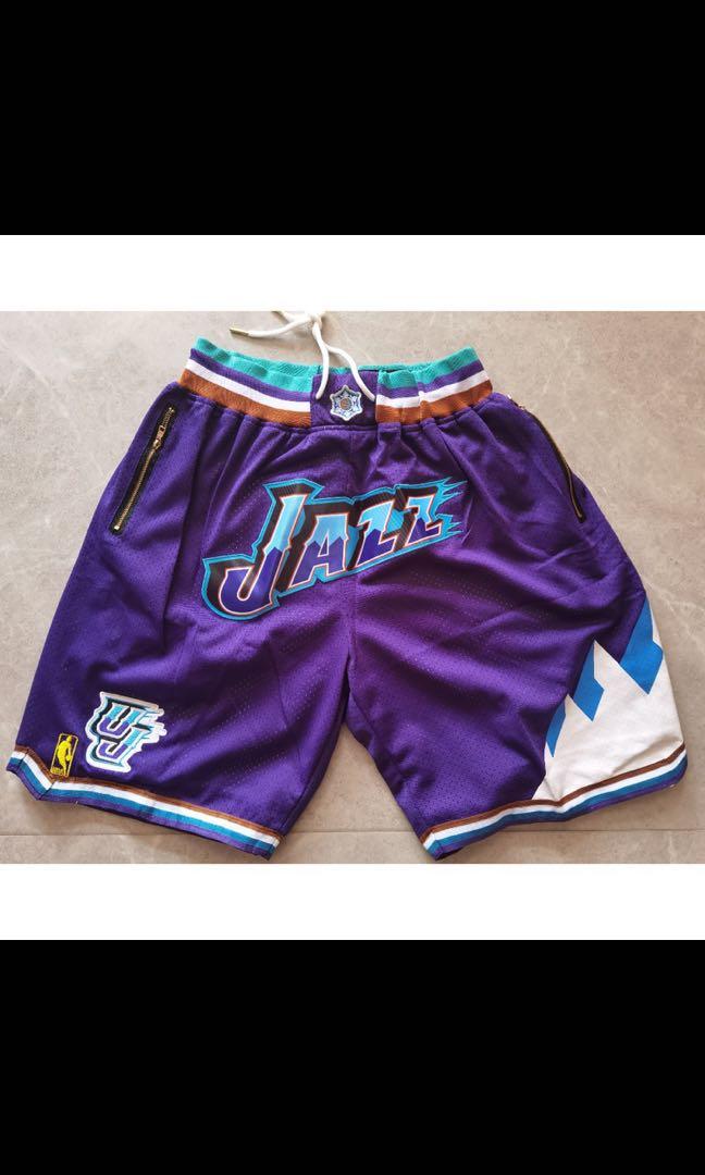 Nba Vintage Retro Utah Jazz Shorts Men S Fashion Activewear On Carousell