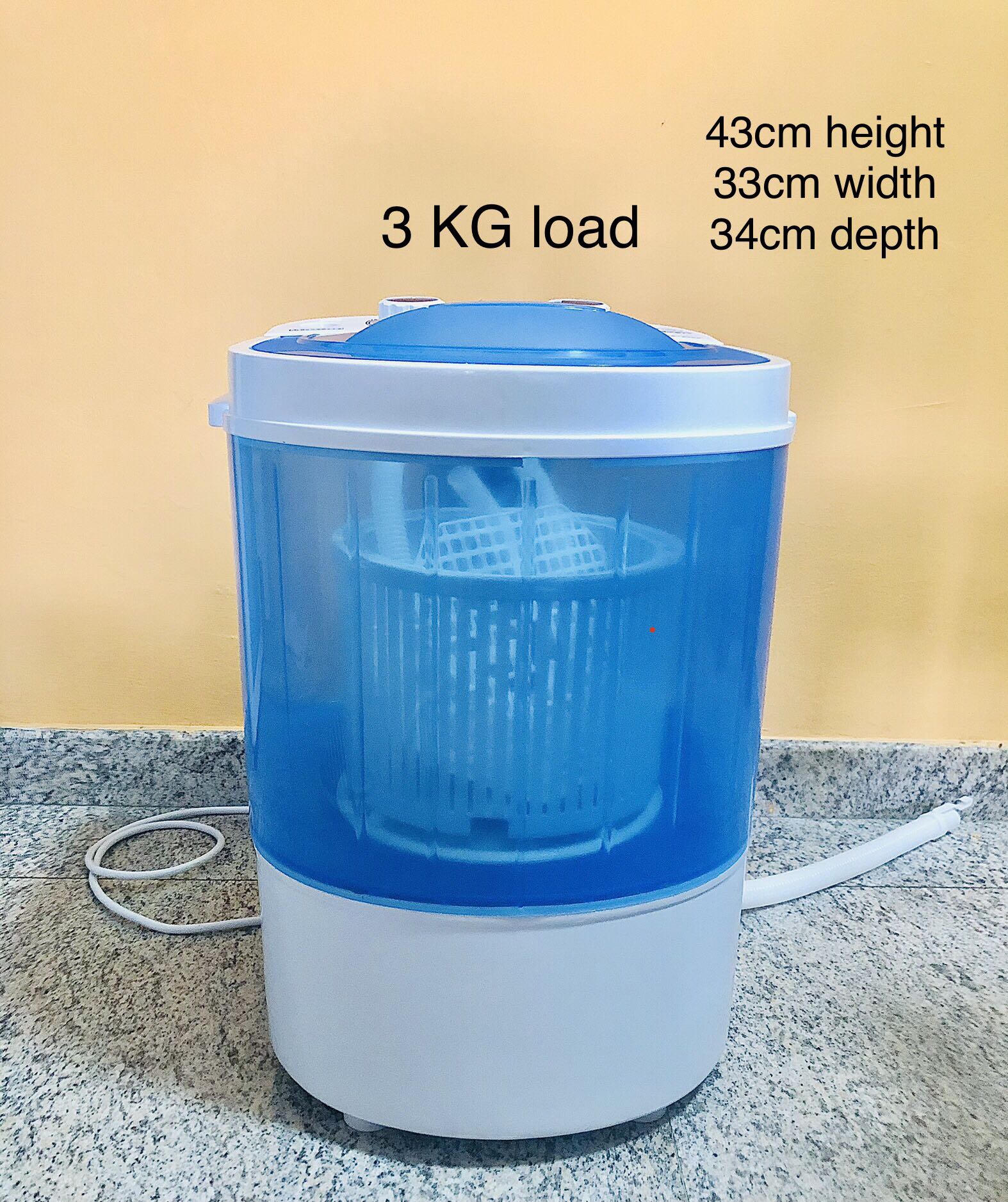 *New portable Mini washing machine semi automatic 3kg load, TV & Home