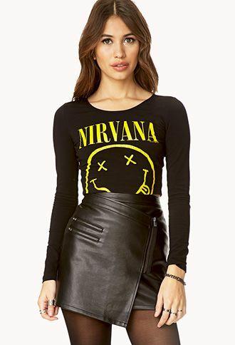 Nirvana crop top forever 21 discount