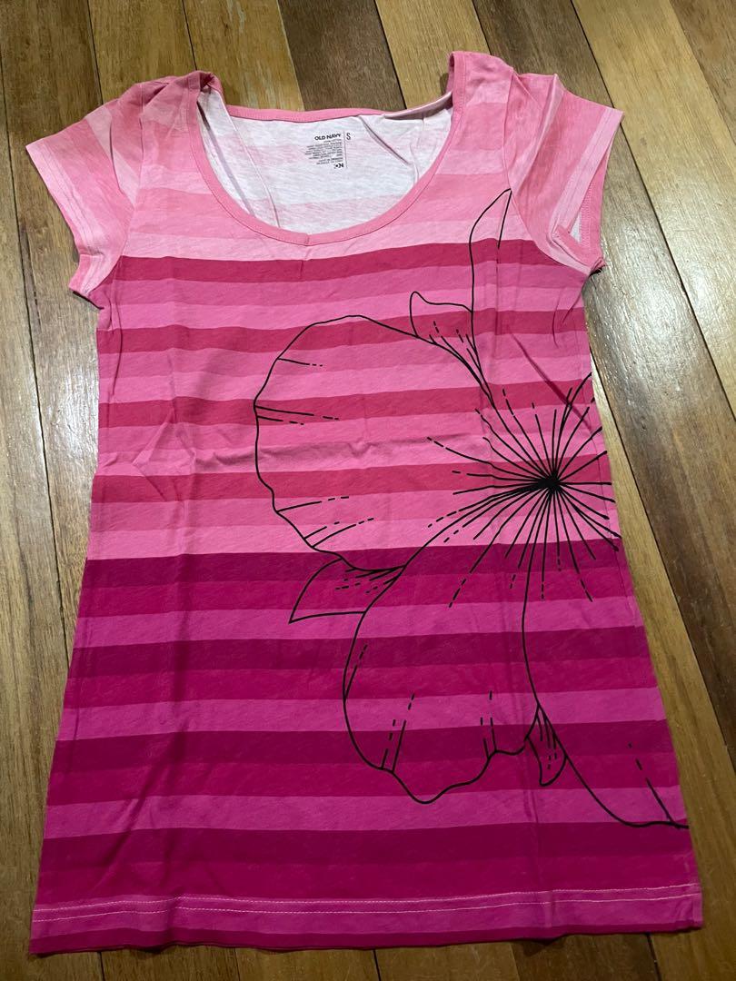 Old Navy pink floral shirt, Women's 
