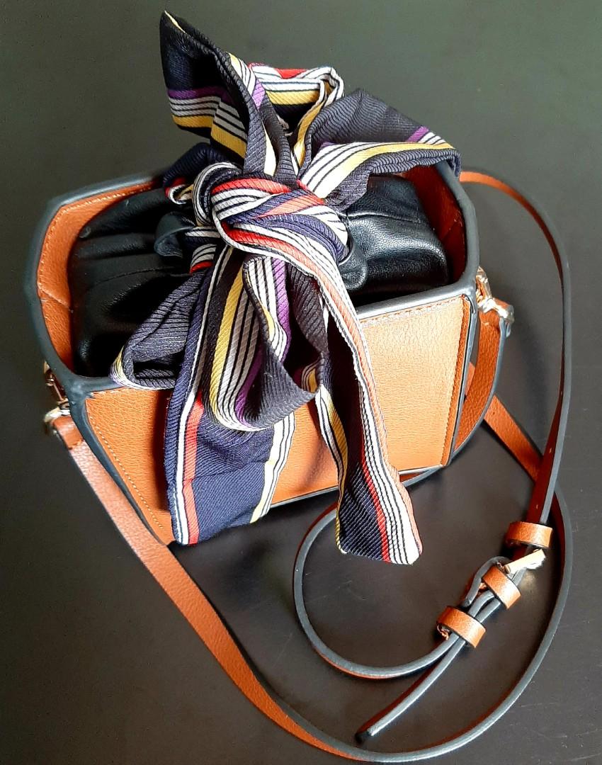 Zara store scarf bag