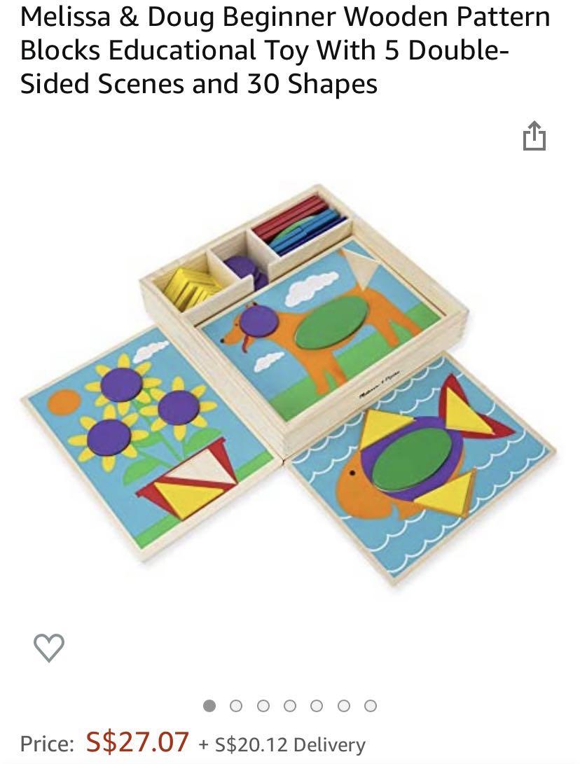 Melissa & doug beginner top pattern blocks